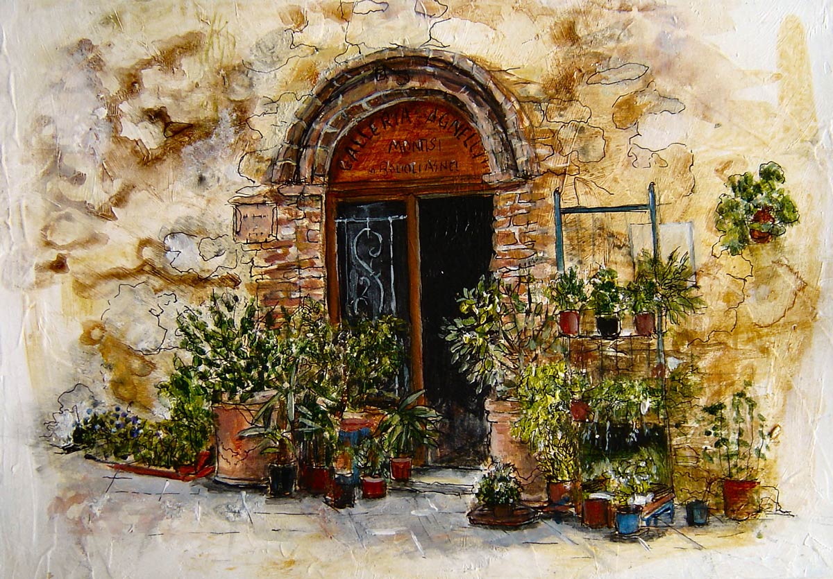 Flower Shop Montisi Tuscany 15 x 18 cm