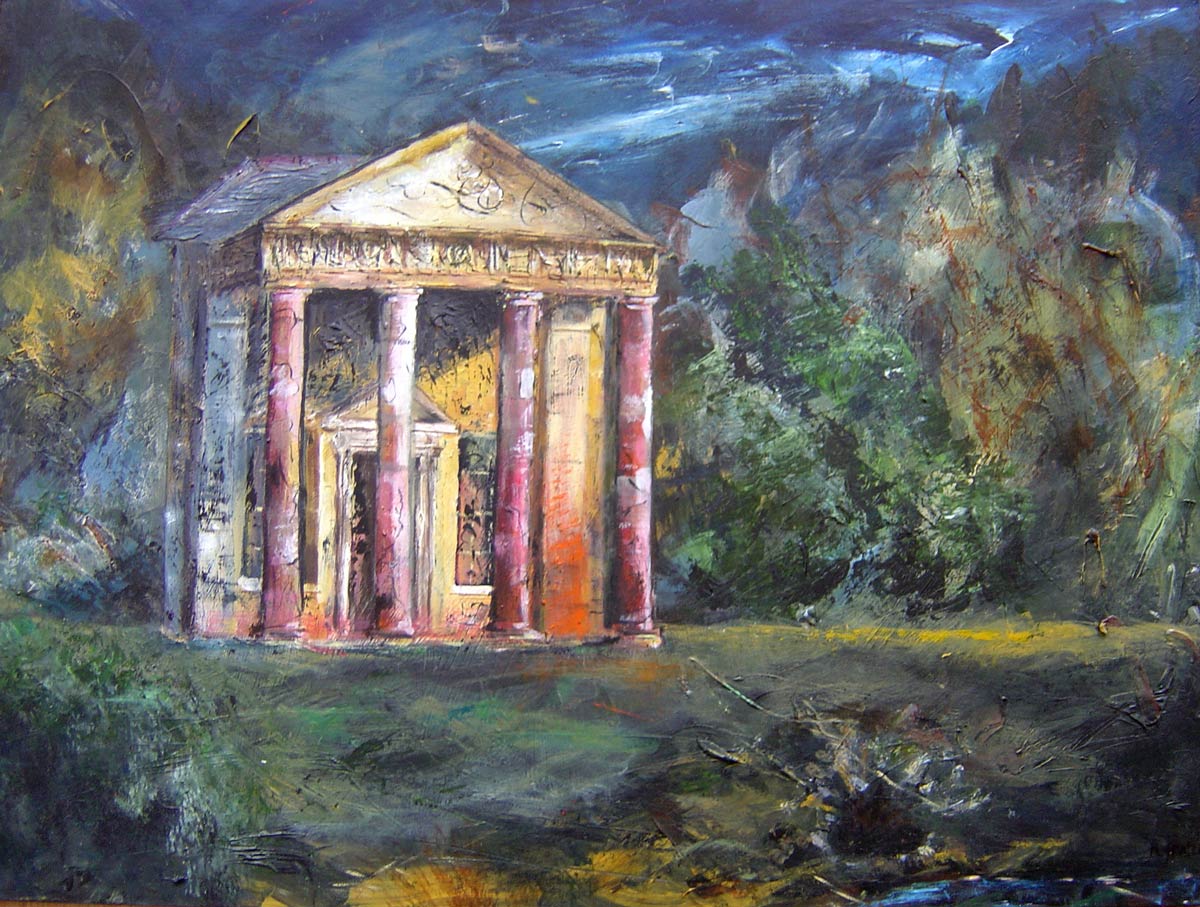 In the gardens Stourhead 44 x 59 cm