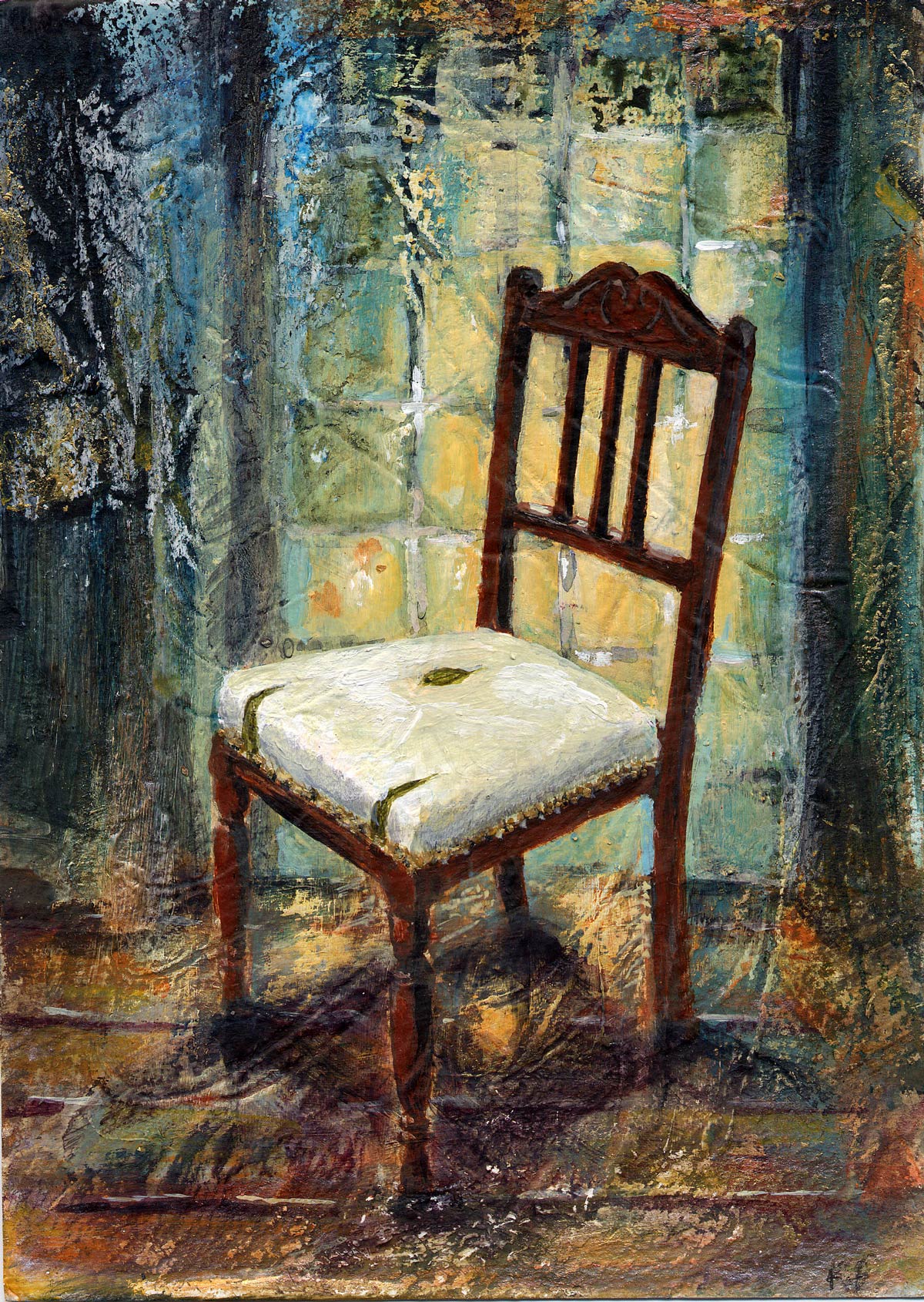 Louise's Chair IV 18 x 12.5 cm